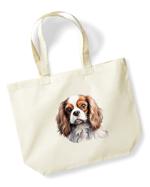 Cavalier King Charles Spaniel Dog DTF Transfer Gift Iron On Transfer Do it Yourself Heat Press for Clothing T Shirt Any Material Long Lasting (KCCS048)